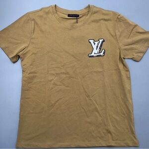 Louis Vuitton Tan Short Sleeve Tee with Logo